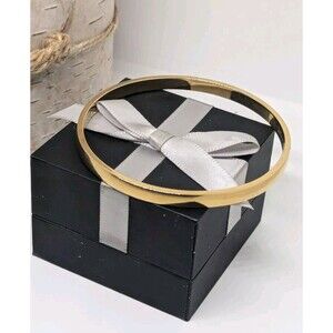 Kate Spade Heart Of Gold Idiom Bangle Bracelet 14k Gold Finish